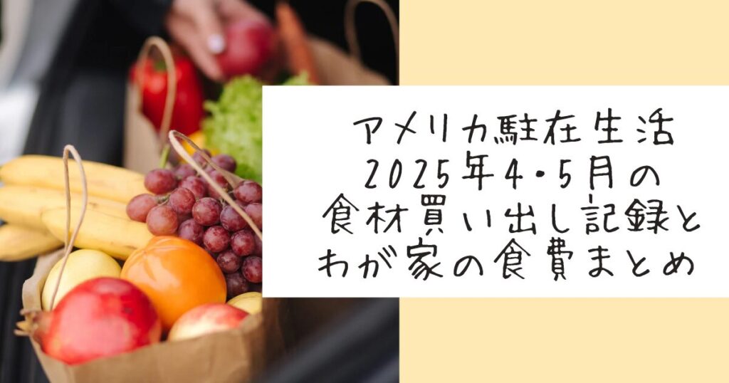駐在夫婦のリアルな食費と食材の買い物を伝えるブログのアイキャッチ画像